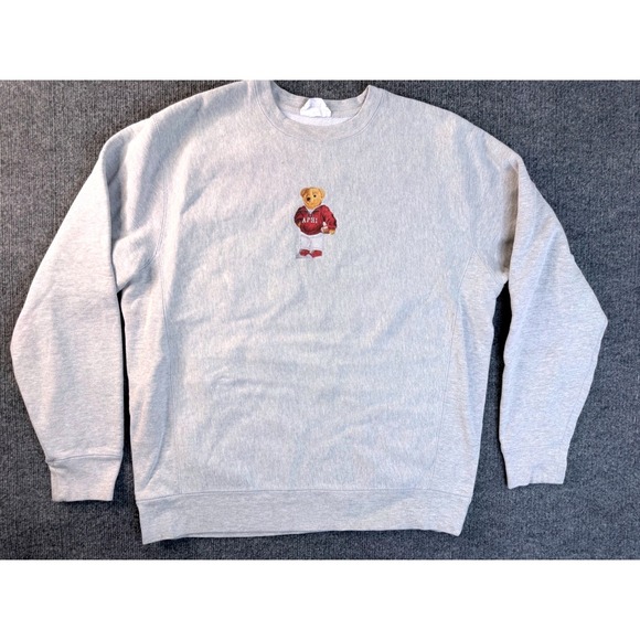 Independent Trading Company Other - Independent Trading Co XL Gray Alpha Phi Football Bear Crewneck Sweatshirt IND50